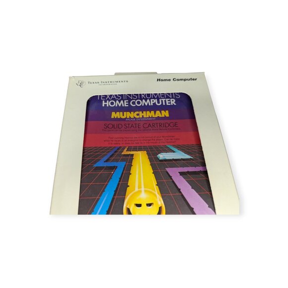 Vintage Texas Instruments TI99/4A Home Computer Game Munchman w/Box & Cartridge - Picture 3 of 15